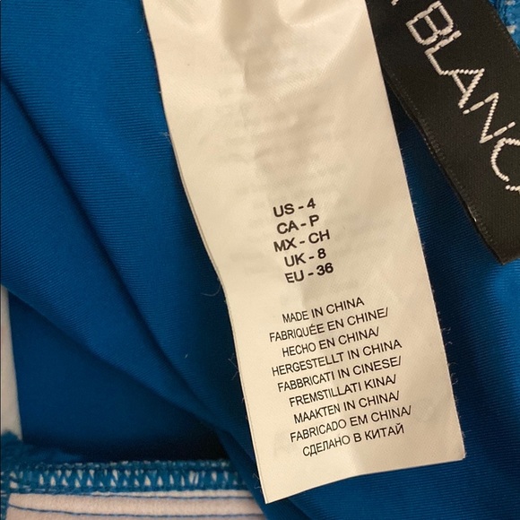 LA-BLANCA Women Swim Tankini
Hipster Floral Neck Top Size 4 - Picture 4 of 9